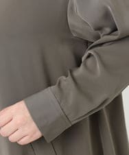 OLEAD12119 eur3(エウルキューブ) 【WEB先行販売】【大きいサイズ】シャツチュニック カーキ(36)