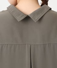 OLEAD12119 eur3(エウルキューブ) 【WEB先行販売】【大きいサイズ】シャツチュニック カーキ(36)