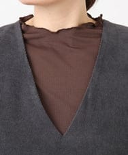 OLEAD18129 eur3(エウルキューブ) 【WEB先行販売】【大きいサイズ】コーデュロイジャンパースカート ダークグレー(93)