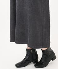 OLEAD18129 eur3(エウルキューブ) 【WEB先行販売】【大きいサイズ】コーデュロイジャンパースカート ダークグレー(93)