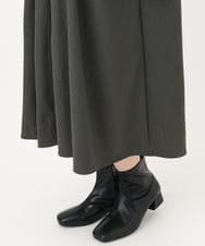 OLEAD21119 eur3(エウルキューブ) 【大きいサイズ/LAVEANGE×eur3】タックジャージーワンピース カーキ(36)