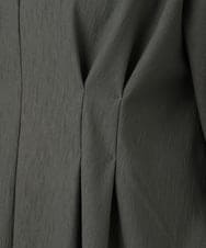 OLEAD21119 eur3(エウルキューブ) 【大きいサイズ/LAVEANGE×eur3】タックジャージーワンピース カーキ(36)