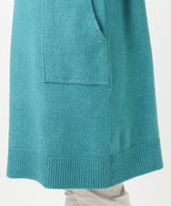 OLEAD22119 eur3(エウルキューブ) 【WEB先行販売】【大きいサイズ/LAVEANGE×eur3】アンゴラタッチニットチュニックワンピース グリーン(35)