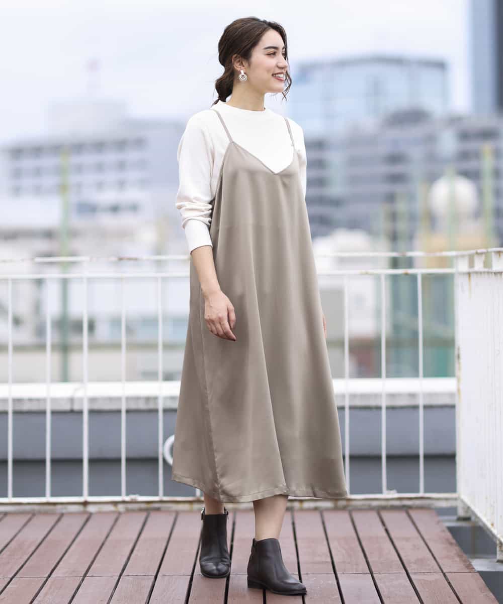 Eur3 エウルキューブ 大きいサイズ A V V Eur3 サテンキャミワンピース イトキンオンラインストア