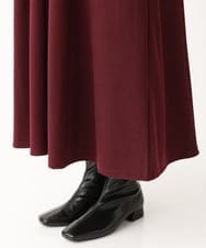 OLEAV11139 eur3(エウルキューブ) 【大きいサイズ】袖ジャガードデザインワンピース ワイン(77)