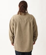 OLEAV25099 eur3(エウルキューブ) 【大きいサイズ/soso×eur3】キルト切り替えチュニックブラウス カーキ(36)