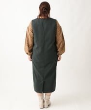 OLEAV26139 eur3(エウルキューブ) 【大きいサイズ/soso×eur3】ジャンパースカート グリーン(35)