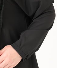 OLEBA07109 eur3(エウルキューブ) 【大きいサイズ/2way】ツイードコンビチュニック ブラック(94)