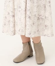 OLEBA15139 eur3(エウルキューブ) 【大きいサイズ】フラワープリントワンピース アイボリー(80)