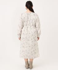 OLEBA15139 eur3(エウルキューブ) 【大きいサイズ】フラワープリントワンピース アイボリー(80)