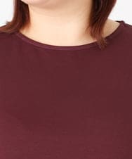 OLEBD15099 eur3(エウルキューブ) 【WEB先行販売】【大きいサイズ】ラッフルスリーブチュニック ワイン(77)