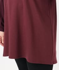 OLEBD15099 eur3(エウルキューブ) 【WEB先行販売】【大きいサイズ】ラッフルスリーブチュニック ワイン(77)
