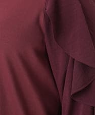 OLEBD15099 eur3(エウルキューブ) 【WEB先行販売】【大きいサイズ】ラッフルスリーブチュニック ワイン(77)