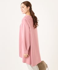 OLEBD16099 eur3(エウルキューブ) 【大きいサイズ】ダンボールフーディー風チュニック ピンク(03)