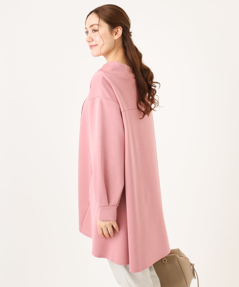 OLEBD16099 eur3(エウルキューブ) 【大きいサイズ】ダンボールフーディー風チュニック ピンク(03)