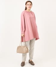 OLEBD16099 eur3(エウルキューブ) 【大きいサイズ】ダンボールフーディー風チュニック ピンク(03)