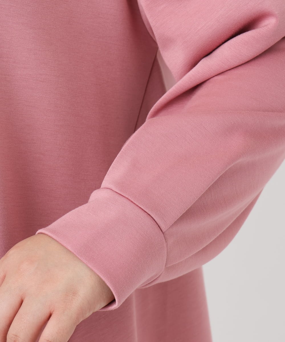 OLEBD16099 eur3(エウルキューブ) 【WEB先行販売】【大きいサイズ】ダンボールフーディー風チュニック ピンク(03)