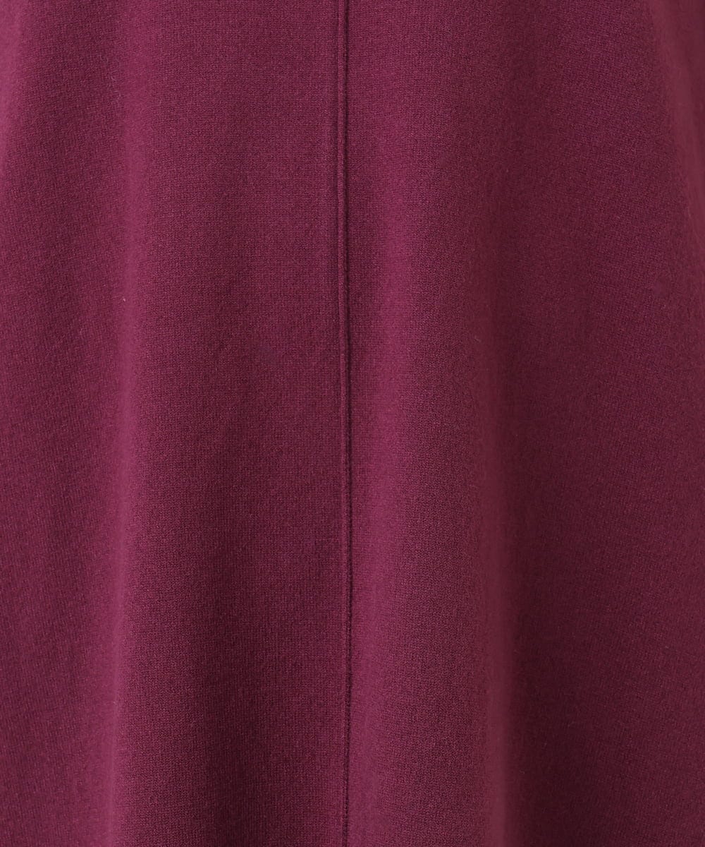 OLEBD17089 eur3(エウルキューブ) 【WEB先行販売】【大きいサイズ】Vネックニットチュニック ワイン(77)