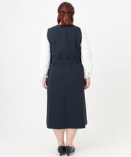 OLEBD20179 eur3(エウルキューブ) 【WEB先行販売】【大きいサイズ】Wクロス2WAYワンピース ネイビー(57)