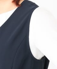 OLEBD20179 eur3(エウルキューブ) 【WEB先行販売】【大きいサイズ】Wクロス2WAYワンピース ネイビー(57)