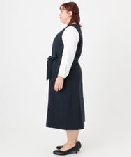 OLEBD20179 eur3(エウルキューブ) 【WEB先行販売】【大きいサイズ】Wクロス2WAYワンピース ネイビー(57)