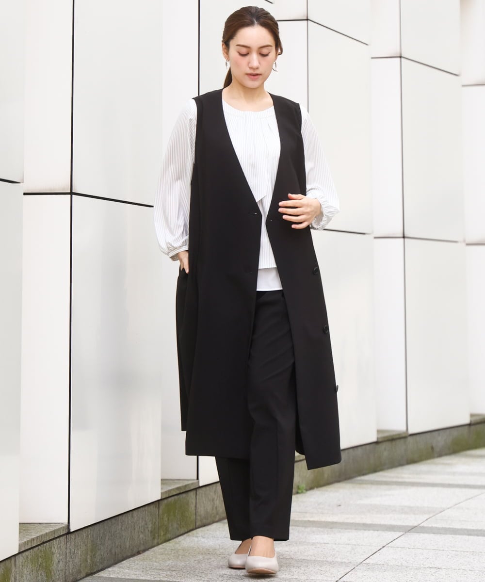 OLEBD20179 eur3(エウルキューブ) 【WEB先行販売】【大きいサイズ】Wクロス2WAYワンピース ブラック(94)