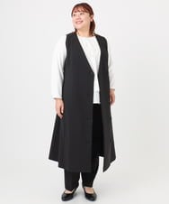 OLEBD20179 eur3(エウルキューブ) 【WEB先行販売】【大きいサイズ】Wクロス2WAYワンピース ブラック(94)