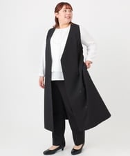 OLEBD20179 eur3(エウルキューブ) 【WEB先行販売】【大きいサイズ】Wクロス2WAYワンピース ブラック(94)