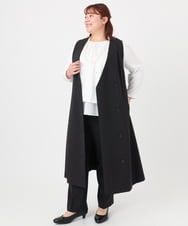 OLEBD20179 eur3(エウルキューブ) 【WEB先行販売】【大きいサイズ】Wクロス2WAYワンピース ブラック(94)