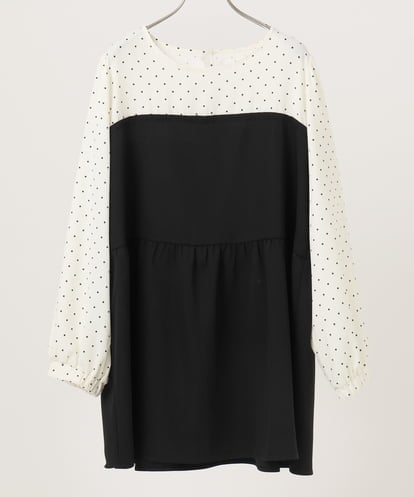 OLEBD23089 eur3 【大きいサイズ】ビスチェ風ドッキングトップス