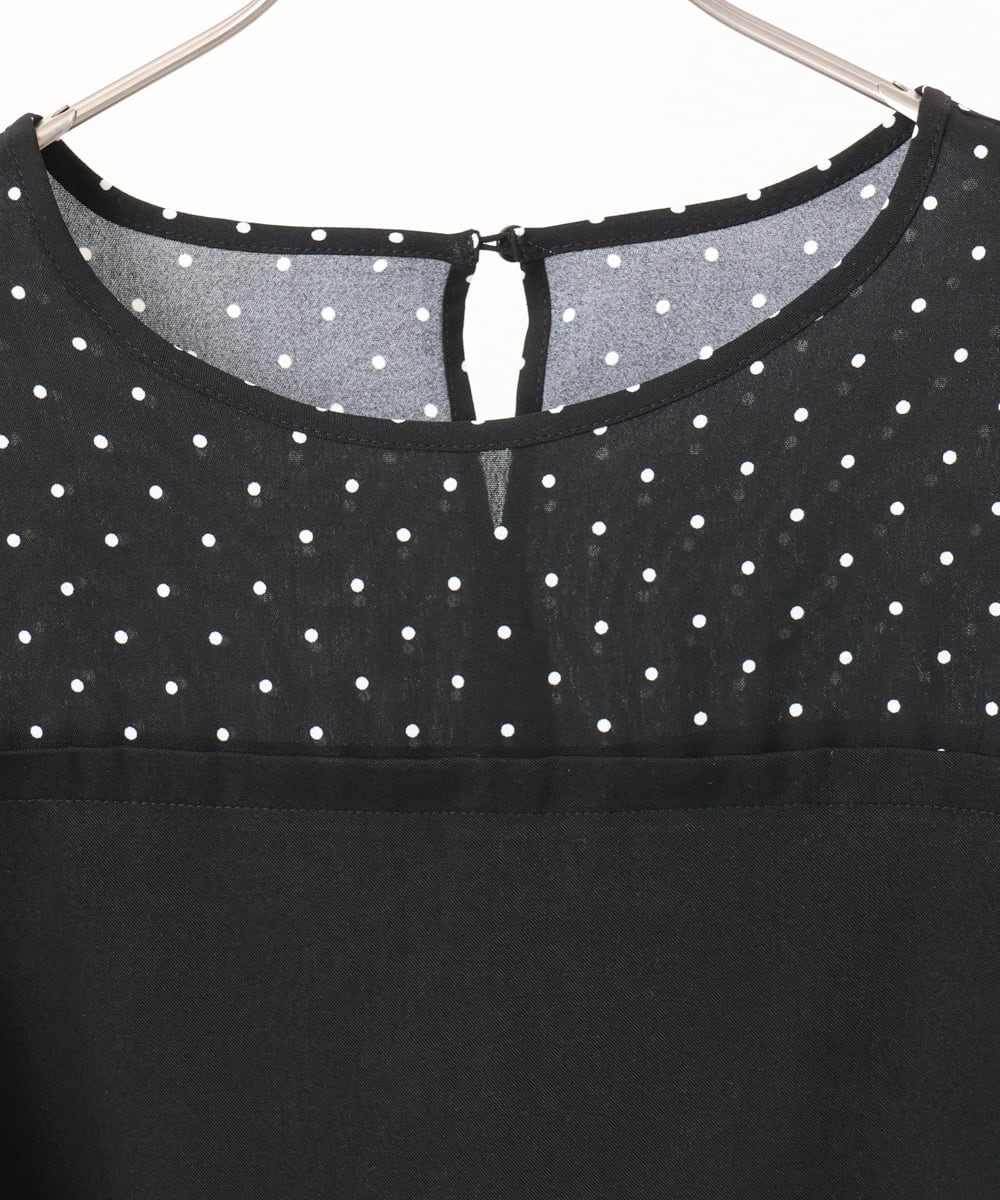 OLEBD23089 eur3(エウルキューブ) 【大きいサイズ】ビスチェ風ドッキングトップス ブラック(94)