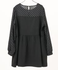 OLEBD23089 eur3(エウルキューブ) 【大きいサイズ】ビスチェ風ドッキングトップス ブラック(94)