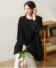 OLEBD23089 eur3(エウルキューブ) 【大きいサイズ】ビスチェ風ドッキングトップス ブラック(94)