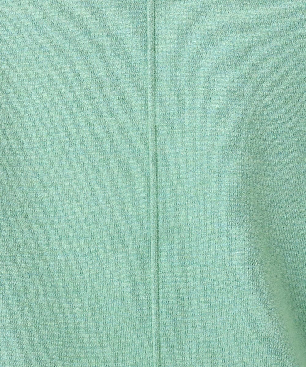 OLEBD90099 eur3(エウルキューブ) 【大きいサイズ】Vネックニットチュニック ライトグリーン(30)