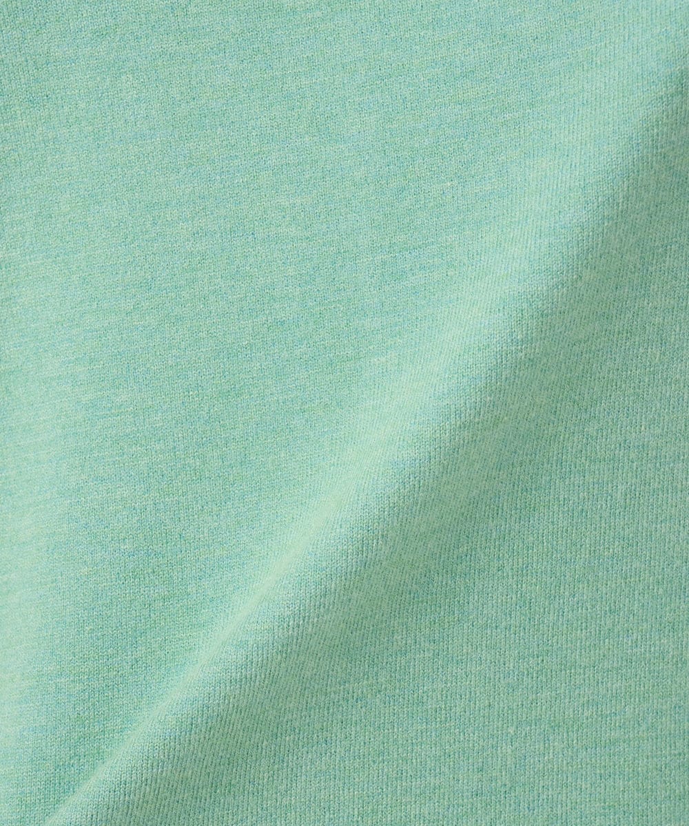 OLEBD90099 eur3(エウルキューブ) 【大きいサイズ】Vネックニットチュニック ライトグリーン(30)