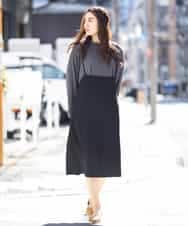 OLEBJ55079 eur3(エウルキューブ) 【大きいサイズ】ハイウエストジャンスカ ブラック