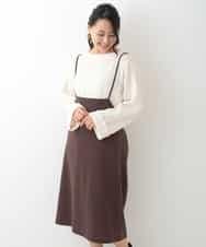 OLEBJ55079 eur3(エウルキューブ) 【大きいサイズ】ハイウエストジャンスカ ブラウン