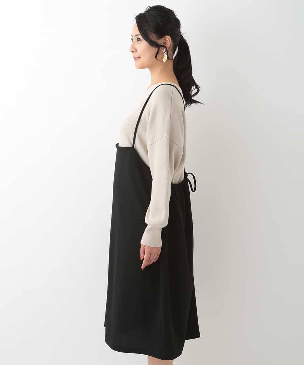OLEBJ55079 eur3(エウルキューブ) 【大きいサイズ】ハイウエストジャンスカ ブラック