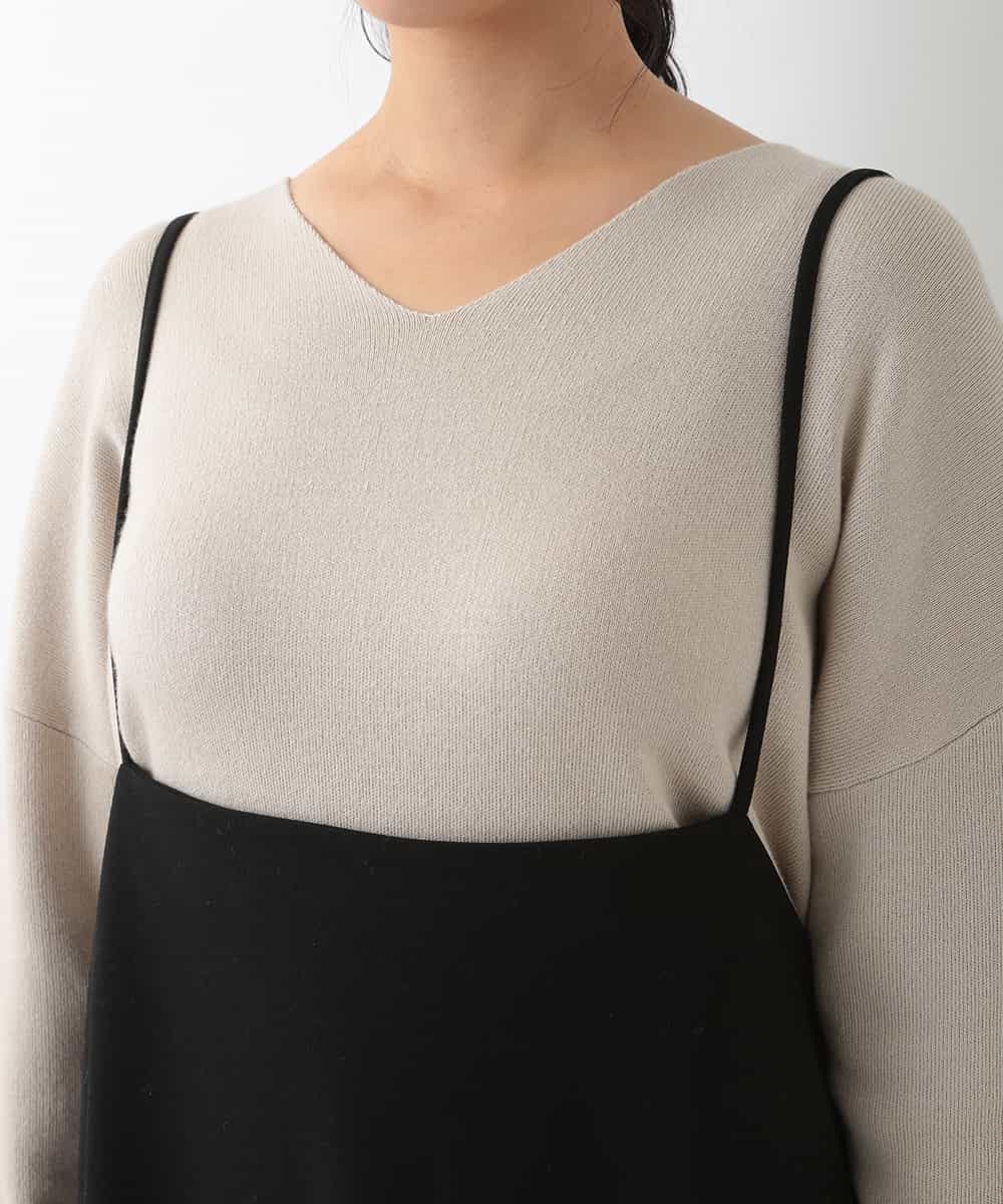 OLEBJ55079 eur3(エウルキューブ) 【大きいサイズ】ハイウエストジャンスカ ブラック