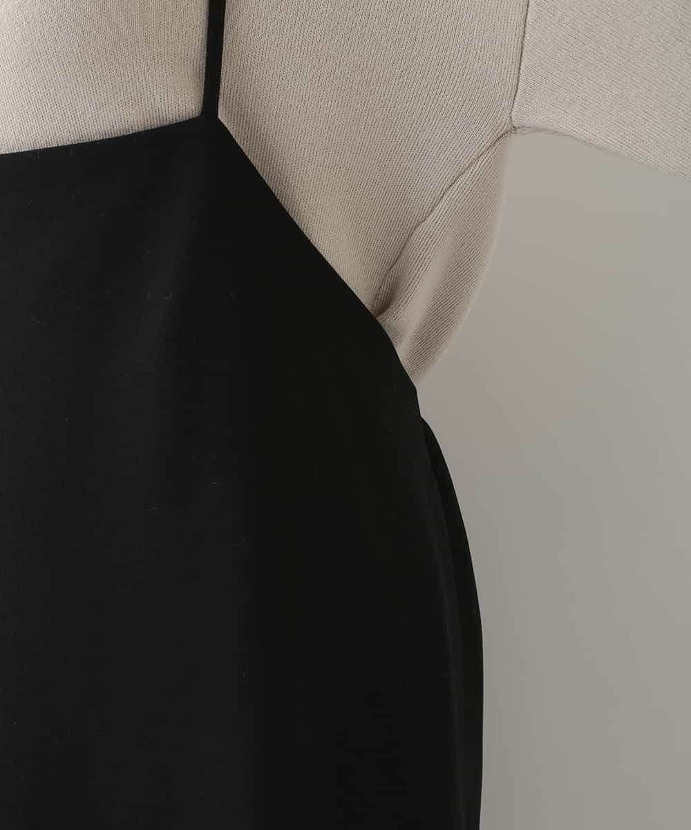 OLEBJ55079 eur3(エウルキューブ) 【大きいサイズ】ハイウエストジャンスカ ブラック