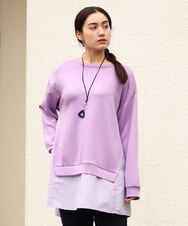 OLEBS08090 eur3(エウルキューブ) 【大きいサイズ】ダンボールドッキングチュニック ラベンダー(60)