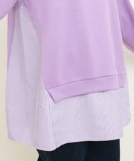 OLEBS08090 eur3(エウルキューブ) 【大きいサイズ】ダンボールドッキングチュニック ラベンダー(60)
