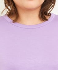 OLEBS08090 eur3(エウルキューブ) 【大きいサイズ】ダンボールドッキングチュニック ラベンダー(60)