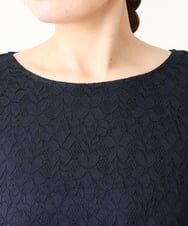OLEBV15149 eur3(エウルキューブ) 【大きいサイズ/11号サイズあり】スカラップレースワンピース ネイビー(57)