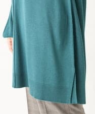 OLEBV24089 eur3(エウルキューブ) 【大きいサイズ】洗えるVネックニットチュニック グリーン(35)