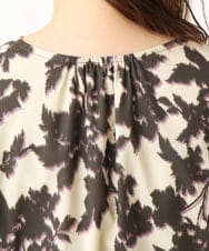 OLEBV28149 eur3(エウルキューブ) 【大きいサイズ】フラワープリントワンピース ベージュ(82)
