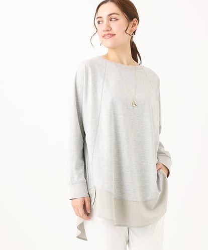 OLECA16099 eur3 【大きいサイズ】レイヤード風ドッキングプルオーバー