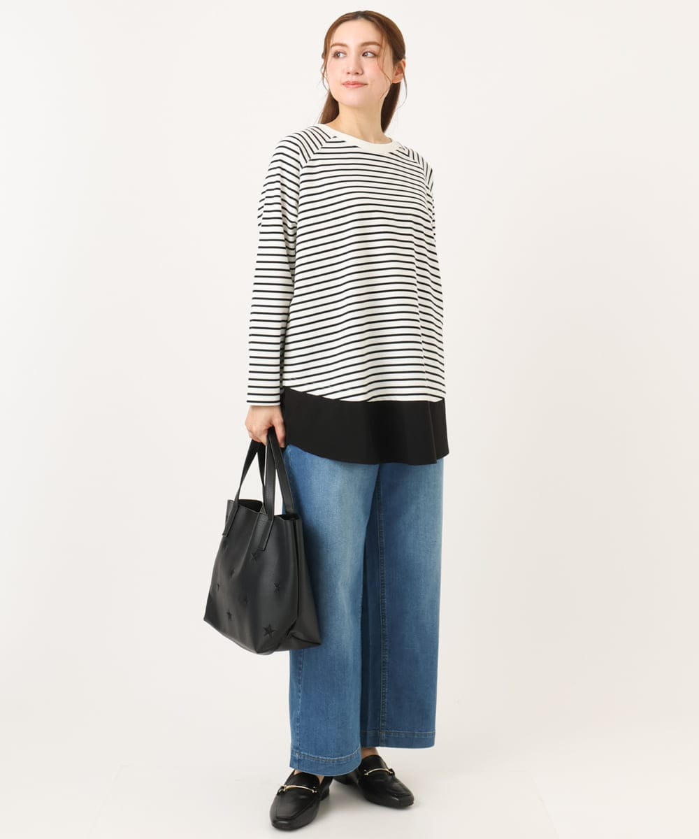 OLECD06099 eur3(エウルキューブ) 【WEB先行販売】【大きいサイズ】ドッキングプルオーバー ホワイト(90)