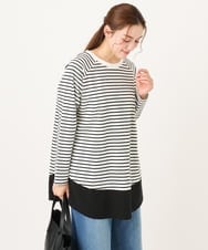 OLECD06099 eur3(エウルキューブ) 【WEB先行販売】【大きいサイズ】ドッキングプルオーバー ホワイト(90)