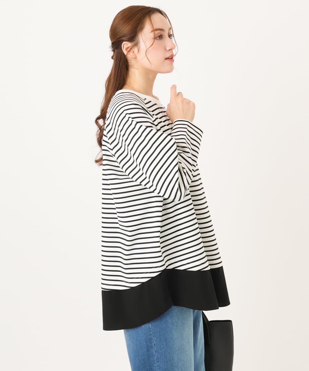 OLECD06099 eur3(エウルキューブ) 【WEB先行販売】【大きいサイズ】ドッキングプルオーバー ホワイト(90)